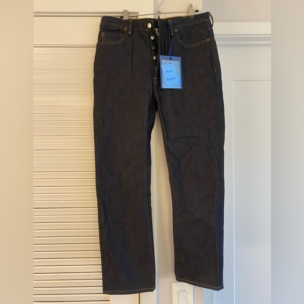 ACNE STUDIOS - High Rise, Straight Leg Denim